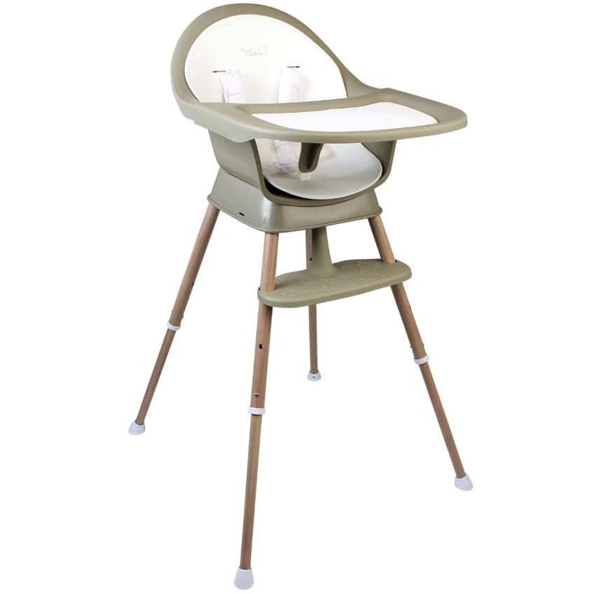 Béžová kovová jídelní židlička Quax Ultimo 62 - 92 cm