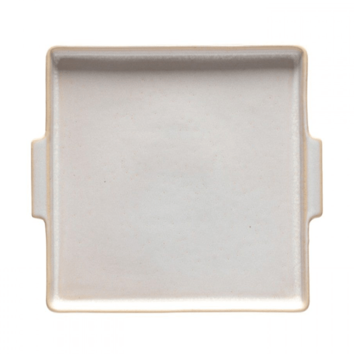 Bílý kameninový hranatý talíř COSTA NOVA NÓTOS 22 cm