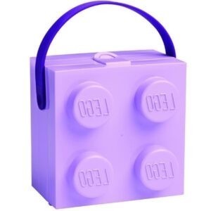 Fialový svačinový box s rukojetí LEGO® Storage 16