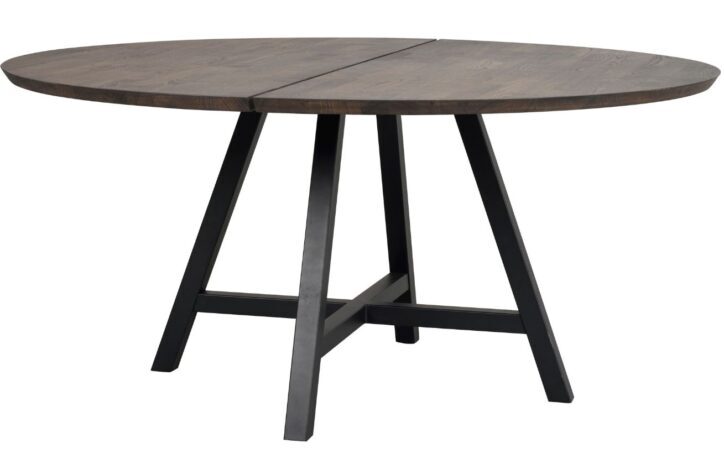 Hnědý dubový jídelní stůl ROWICO CARRADALE 150 cm