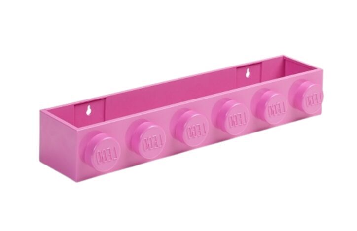 Růžová nástěnná police LEGO® Storage 47