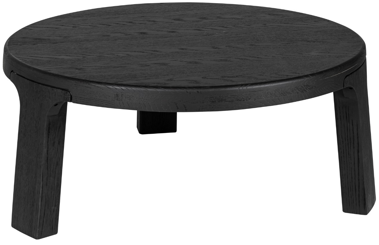 Tmavě hnědý dubový konferenční stolek Richmond Baccarat 100 cm