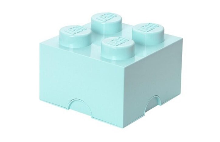 Tyrkysový úložný box LEGO® Smart 25 x 25 cm