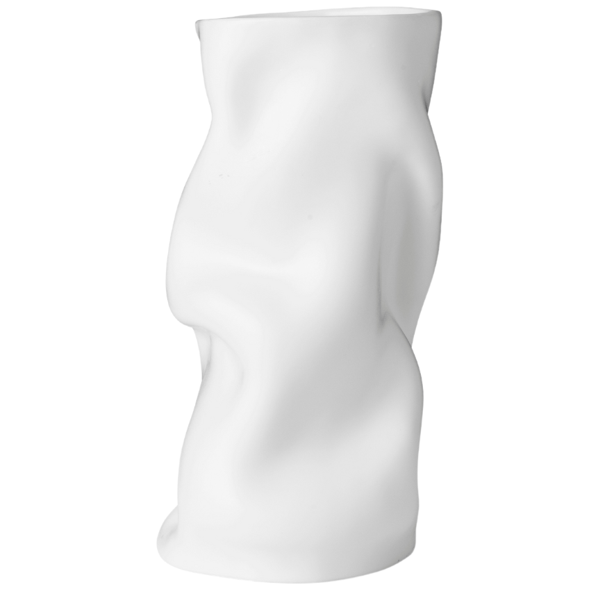 Audo CPH Bílá keramická váza AUDO COLLAPSE 30 cm