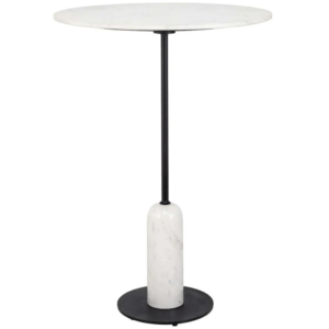 Bílý mramorový barový stůl Richmond Jagger 75 cm