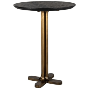 Černý dřevěný barový stůl Richmond Revelin 81 cm