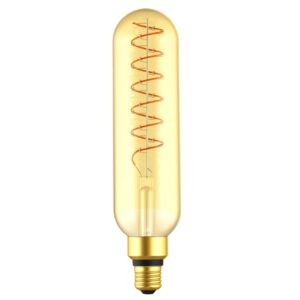 Nordlux Žlutá dekorativní stmívatelná LED žárovka Spiral Tubular E27 7W
