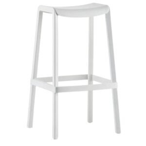 Pedrali Bílá plastová barová židle Dome 267 65 cm