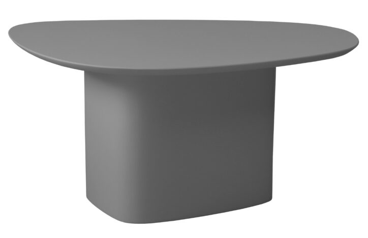 Šedý lakovaný konferenční stolek RAGABA CELLS 90 x 55 cm
