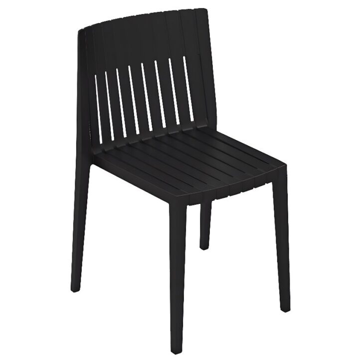 VONDOM Černá plastová zahradní židle SPRITZ