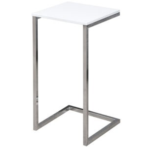 Bílý kovový odkládací stolek Ramos 30x30 cm