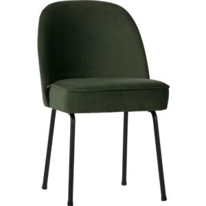 Zelená sametová jídelní židle Tergi